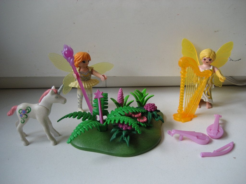 playmobil muziek fairies met eenhoorn, Ophalen of Verzenden, Zo goed als nieuw
