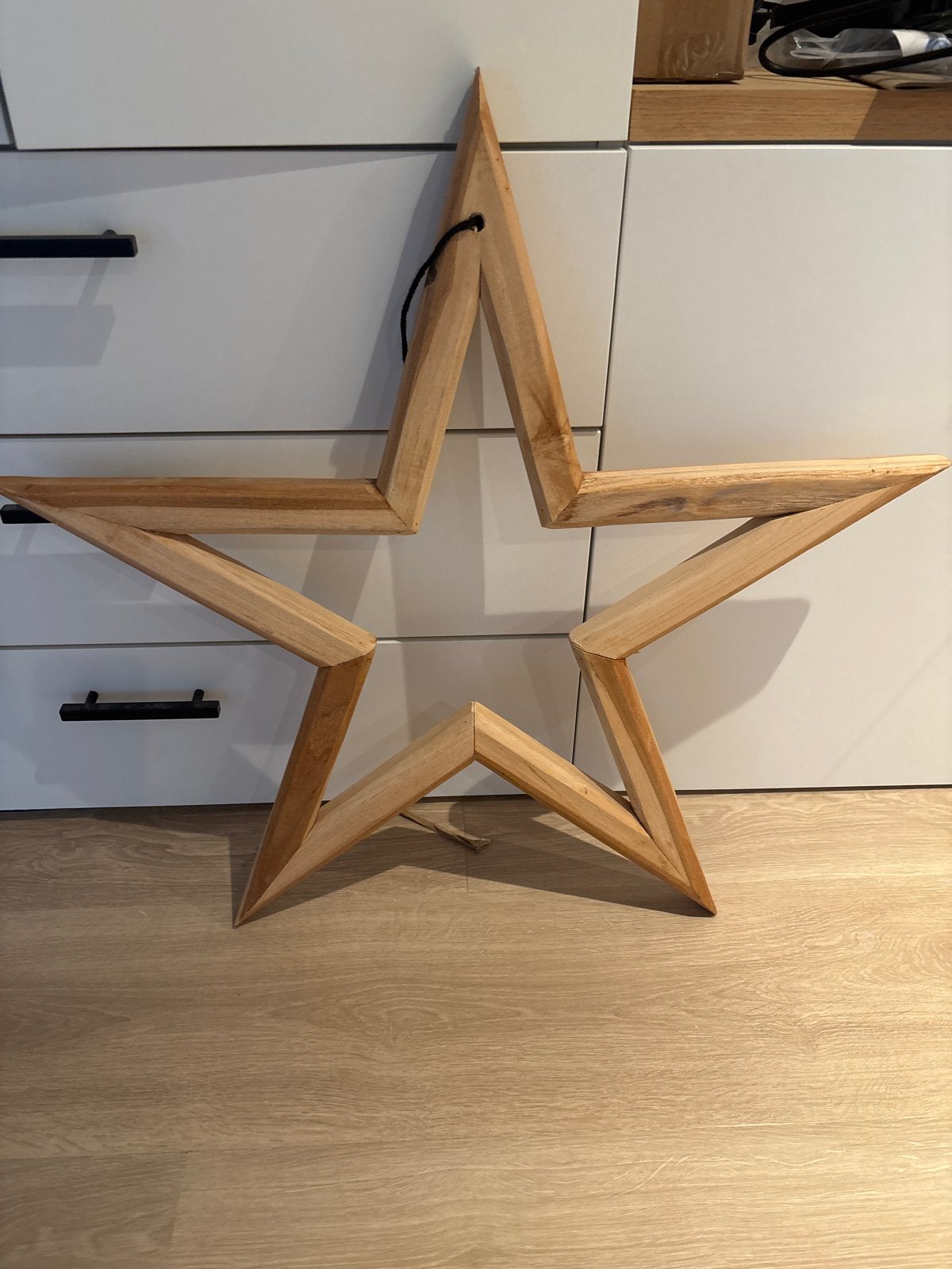 Houten ster decoratie - 70 cm, Ophalen, Gebruikt, Hout