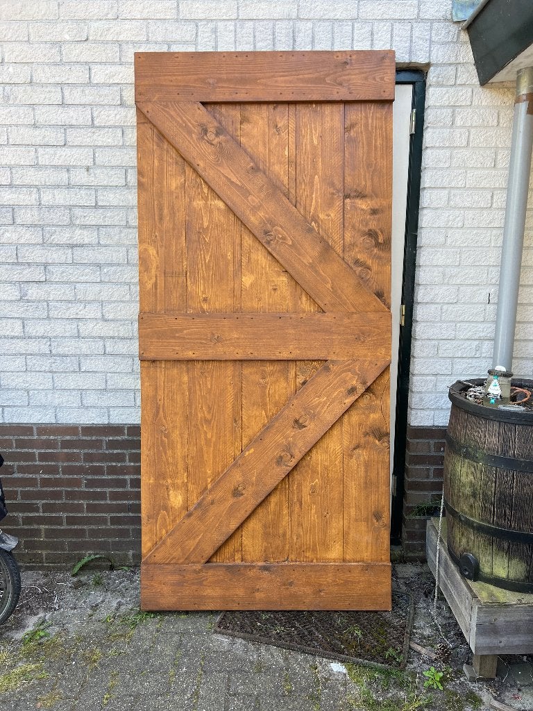 Barndeuren xl 2x,  €100 per deur, 215 cm of meer, Binnendeur, Zo goed als nieuw, Schuifdeur