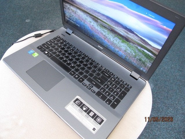 acer aspire e17 e5  /  76vt  /  771g, Computers en Software, Windows Laptops, Gebruikt, 2 tot 3 Ghz, Qwerty, 8 GB
