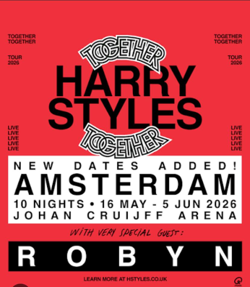 harry styles tickets 22 mei amsterdam, Drie personen of meer