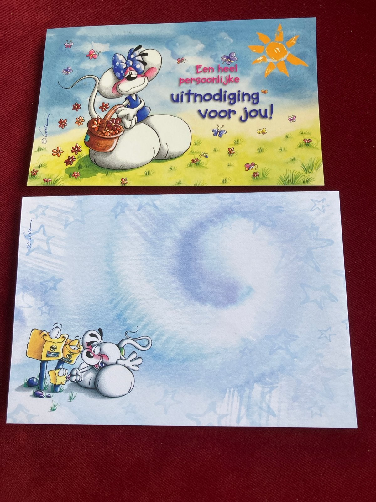 Diddl uitnodiging met envelop - Een heel persoonlijke uitnod, Verzamelen, Verzenden, Diddlina, Nieuw, Papier, Kaart of Schrift