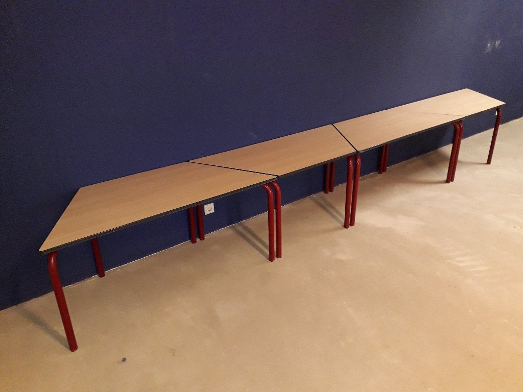 Tafel Hoektafel voor een gewenste Vergader Cursus opstelling, Huis en Inrichting, Tafels | Eettafels, Ophalen, Overige materialen