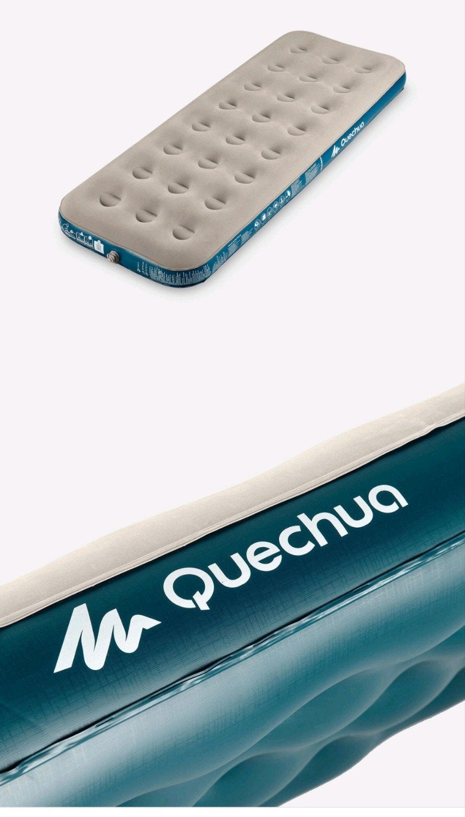 QUECHUA Luchtbed Air Basic 70 cm 1 persoon - zgan, Caravans en Kamperen, Ophalen, Zo goed als nieuw, 1-persoons