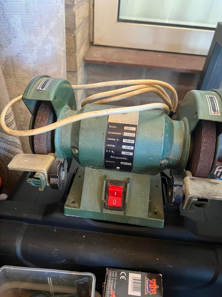 Vintage Bankslijpmachine, waarschijnlijk vervaardigd in 1987, Ophalen, Zo goed als nieuw