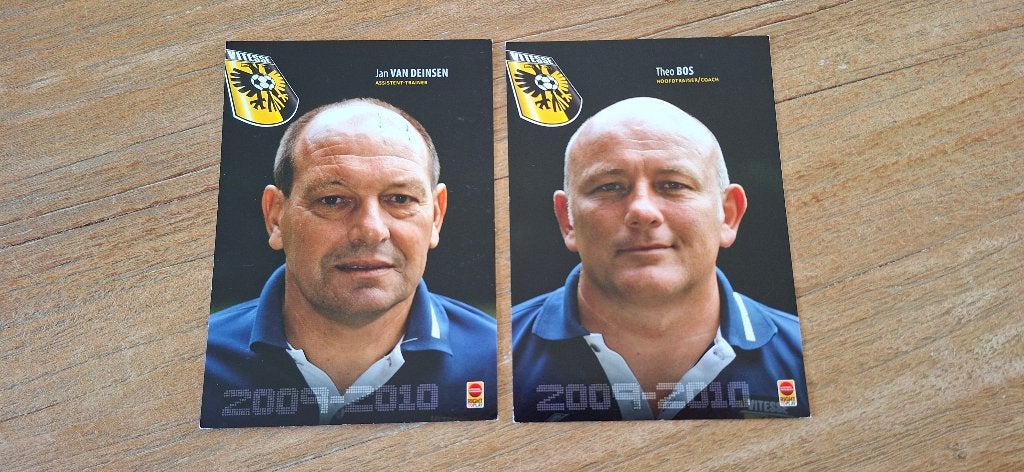 Spelerskaart; 2x Vitesse # Theo Bos, Ophalen of Verzenden, Nieuw, Vitesse, Spelerskaart
