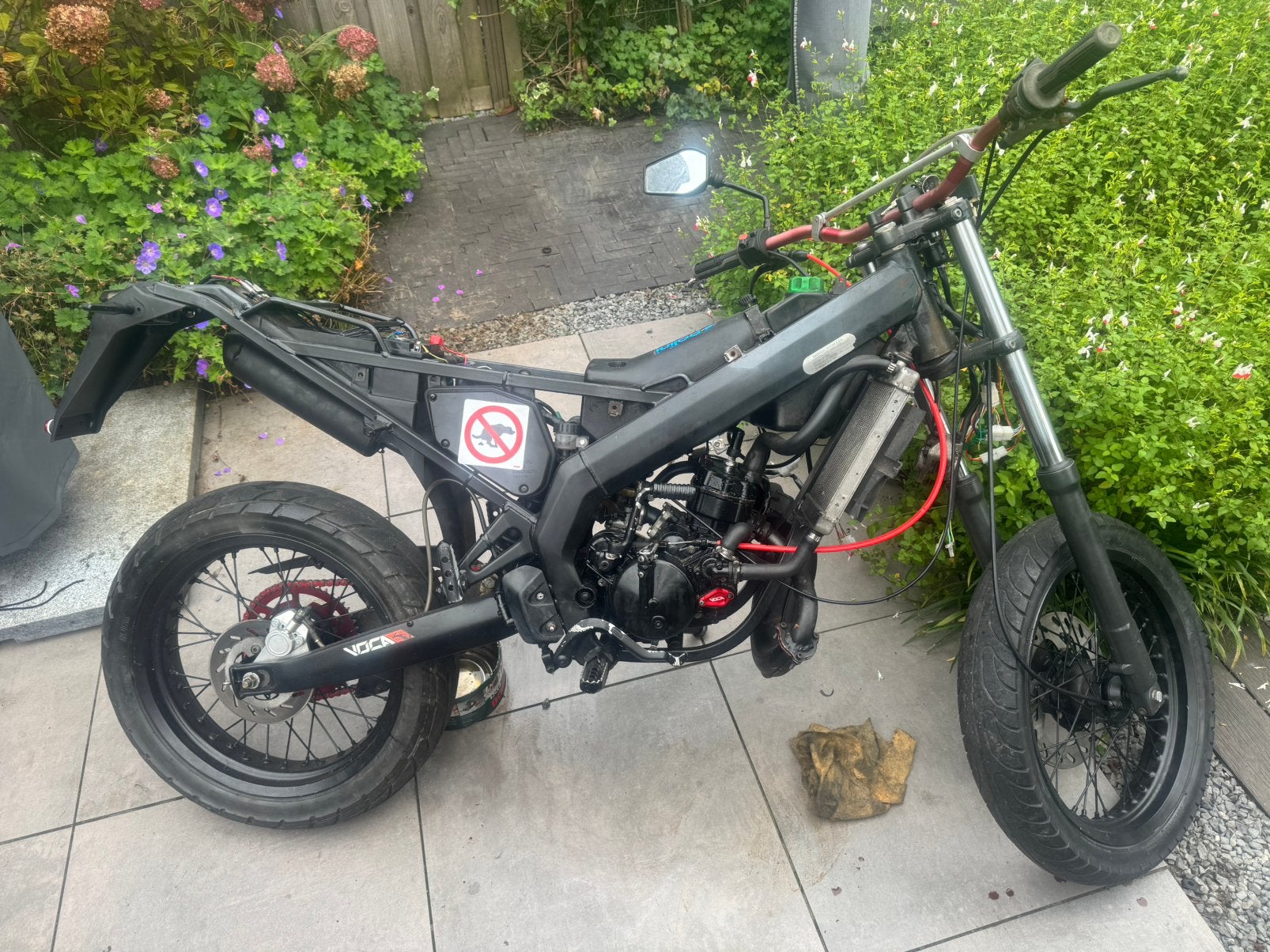 Derbi senda xtreme sm 2006 project met wok, Ophalen, 6 versnellingen, Gebruikt, Maximaal 45 km/u