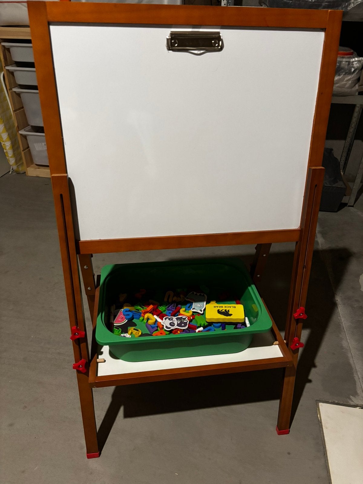 Schoolbord in hoogte verstelbaar, Ophalen, Zo goed als nieuw, Krijtbord