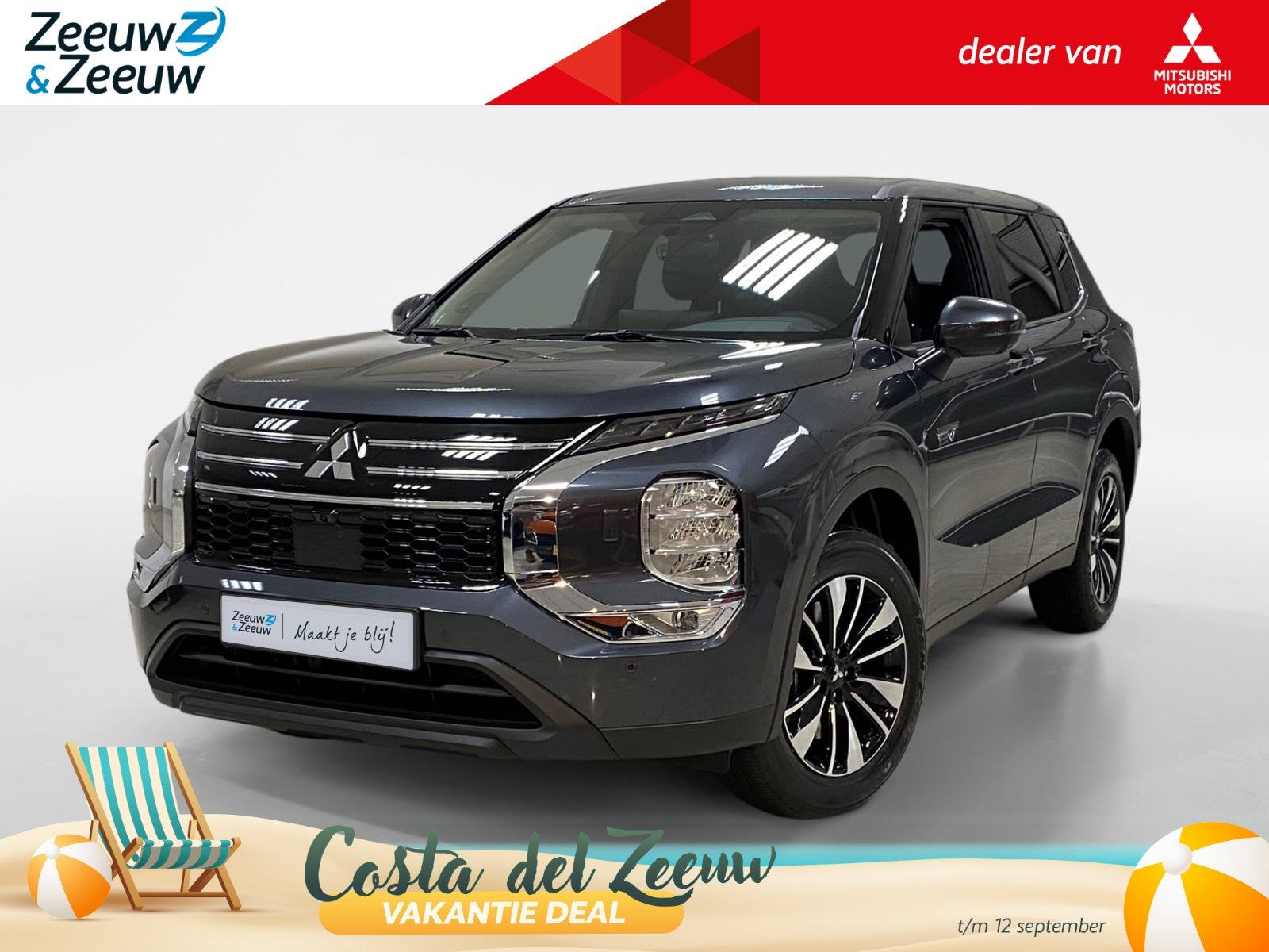 Mitsubishi Outlander 2.4 PHEV | INTENSE | DIRECT LEVERBAAR |, Automaat, Outlander, 4 cilinders, Met garantie (alle)