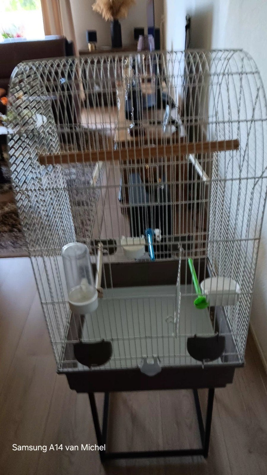 mooie kooi, Ophalen, Zo goed als nieuw, Metaal, Vogelkooi
