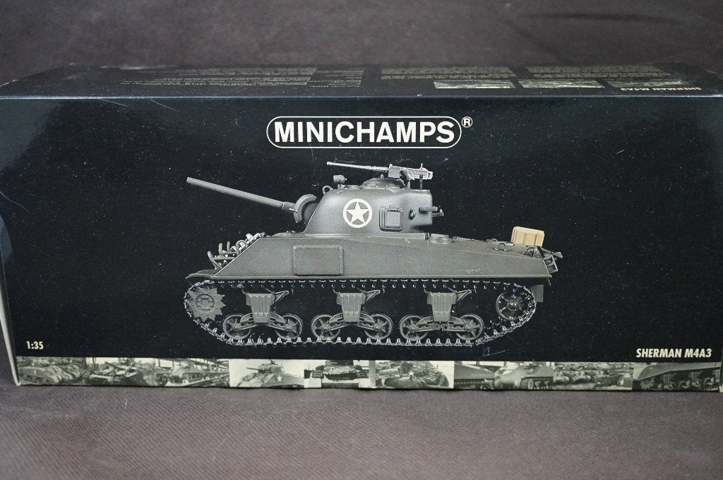 Minichamps Sherman tank - 1/35 - TOP, Verzamelen, Militaria | Tweede Wereldoorlog, Ophalen of Verzenden, Amerika, Miniatuur of Beeldje