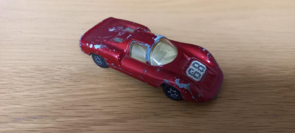 Matchbox Porsche 910 (nr. 68) - Vintage Speelgoedauto, Ophalen of Verzenden, Gebruikt, Auto