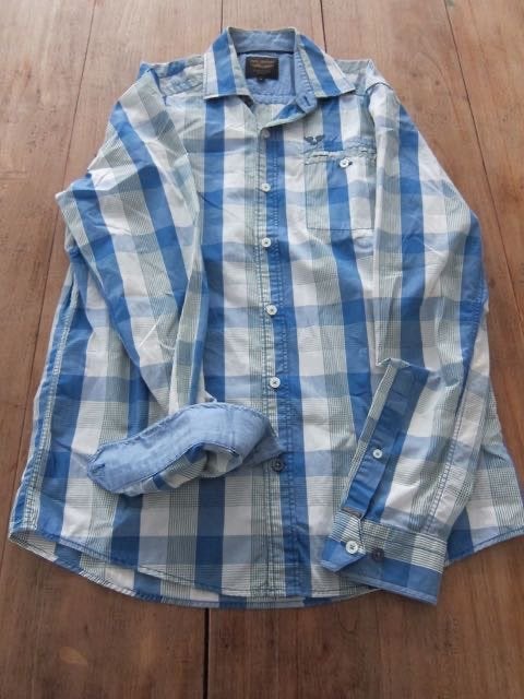 Pme legend blouse overhemd m geblokt pall mall heren, Kleding | Heren, Overhemden, Blauw, Pall Mall PME Legend, Zo goed als nieuw