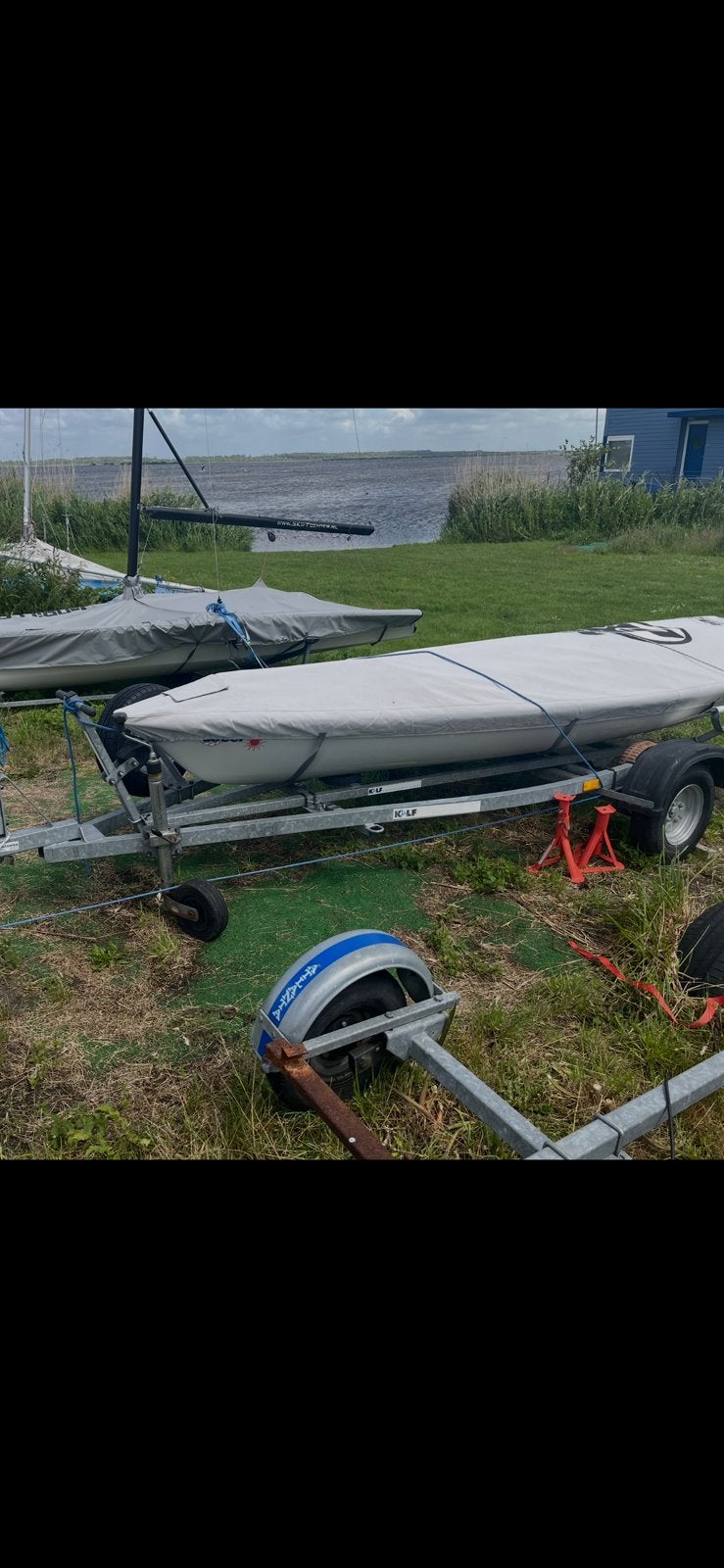 Wegtrailer voor Ilca en algemeen. Kalf 350-10, Watersport en Boten, Ophalen, Gebruikt, Overige typen