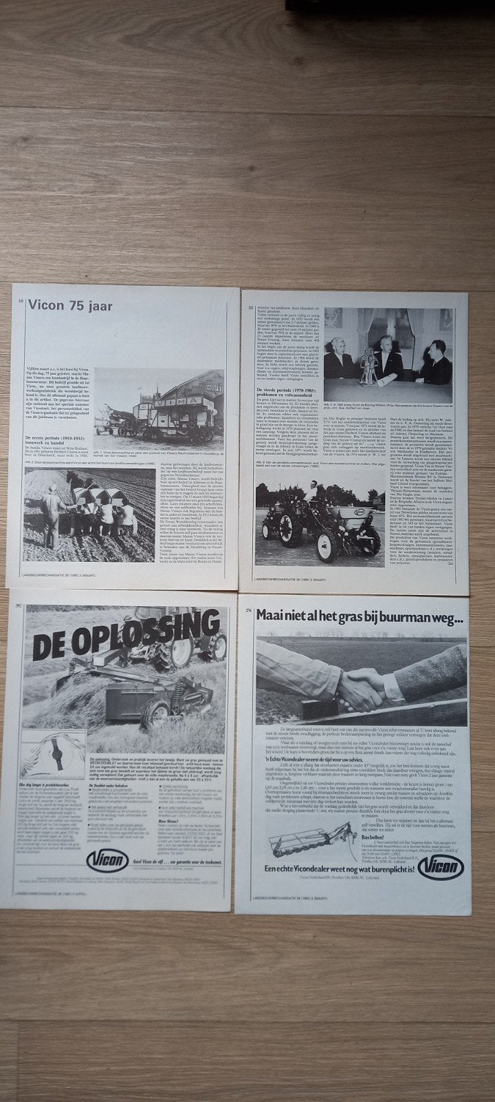 E: VICON weidebouw advertenties ., Ophalen of Verzenden, 1980 tot heden, Tijdschrift