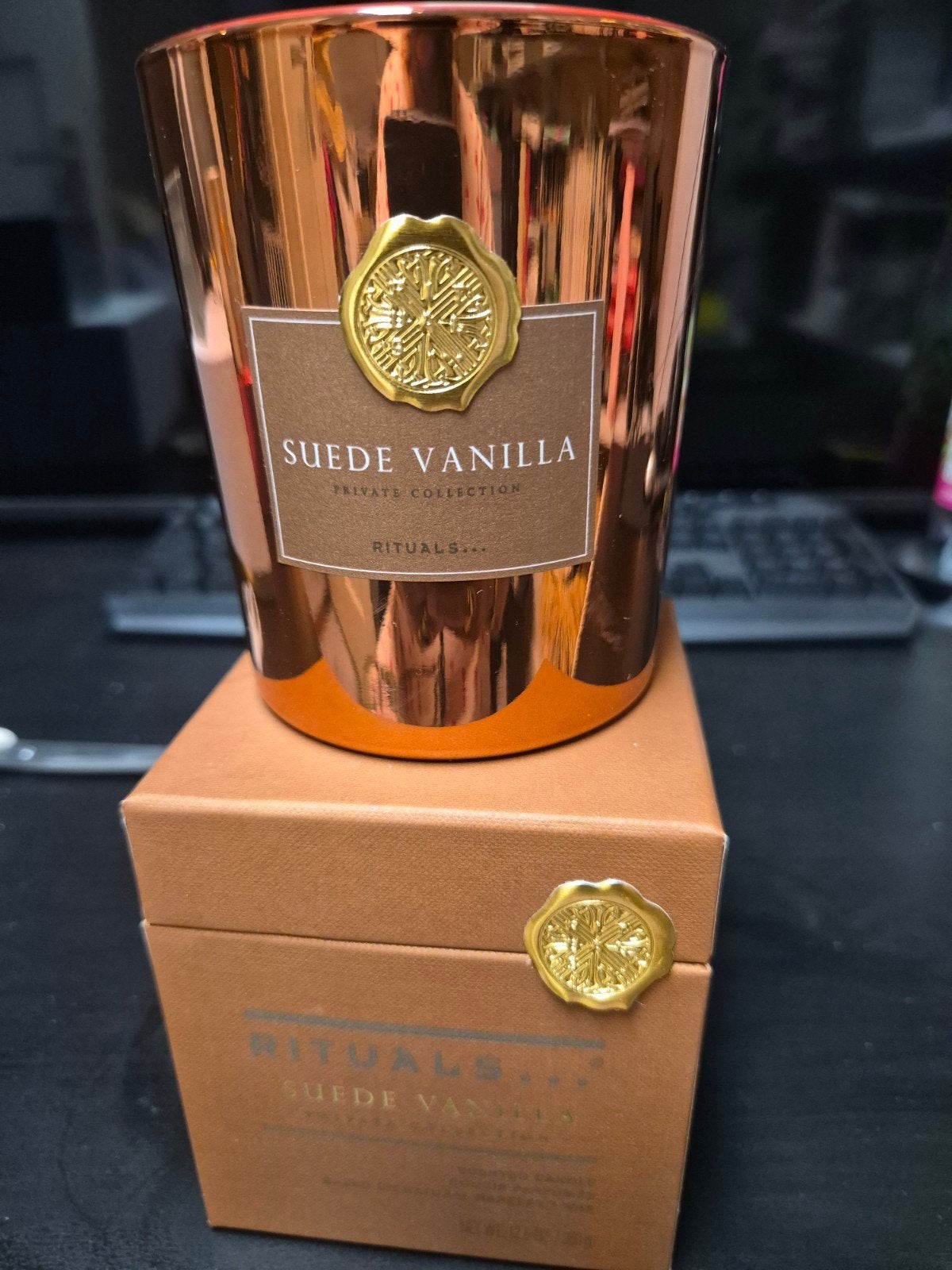 Rituals Suede Vanilla Geurkaars - Private Collection, Bruin, Ophalen of Verzenden, Rituals, Kaars