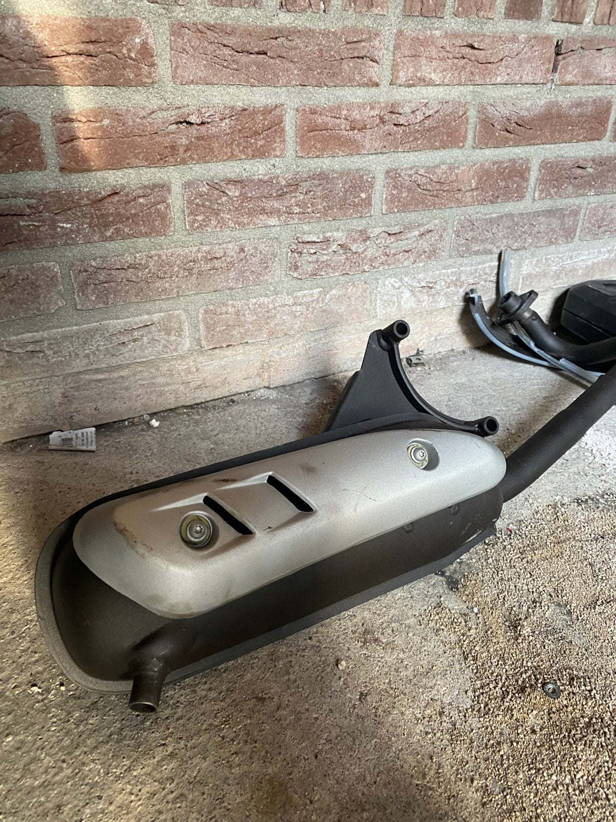 Piaggio/Vespa 4t 2v 50cc uitlaat, Ophalen of Verzenden, Zo goed als nieuw, Uitlaat