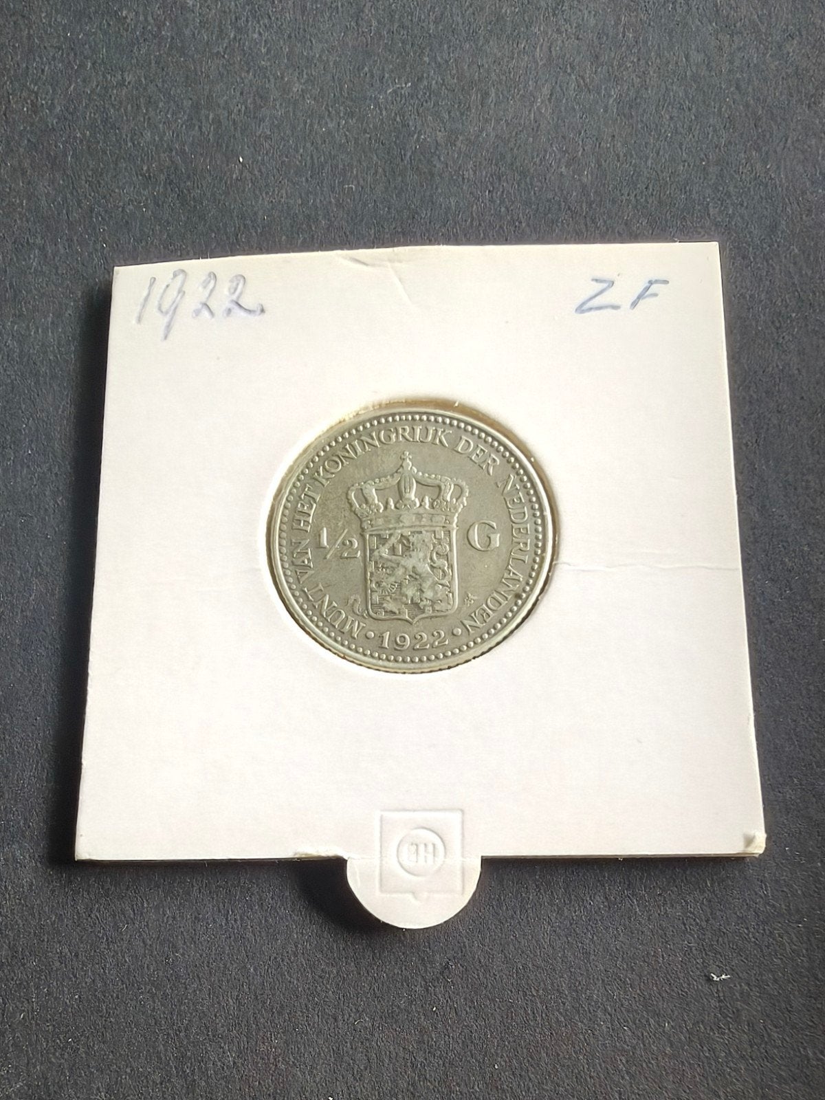 halve gulden 1922, Ophalen, ½ gulden, Zilver, Koningin Wilhelmina