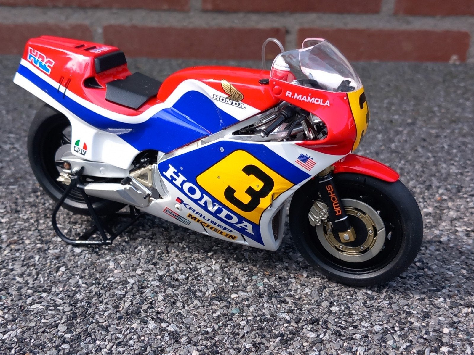 Honda NS500 #3 Randy Mamola 1984 1/12, Hobby en Vrije tijd, Modelauto's | 1:5 tot 1:12, Ophalen of Verzenden, Nieuw, 1:9 t/m 1:12