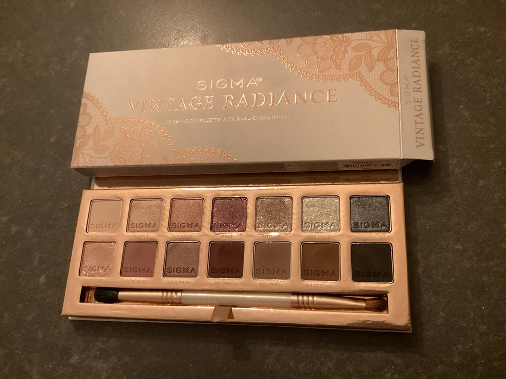 Sigma Vintage Radiance Oogschaduw Palette - Een keer gebruik, Ophalen of Verzenden, Zo goed als nieuw, Make-up, Overige kleuren
