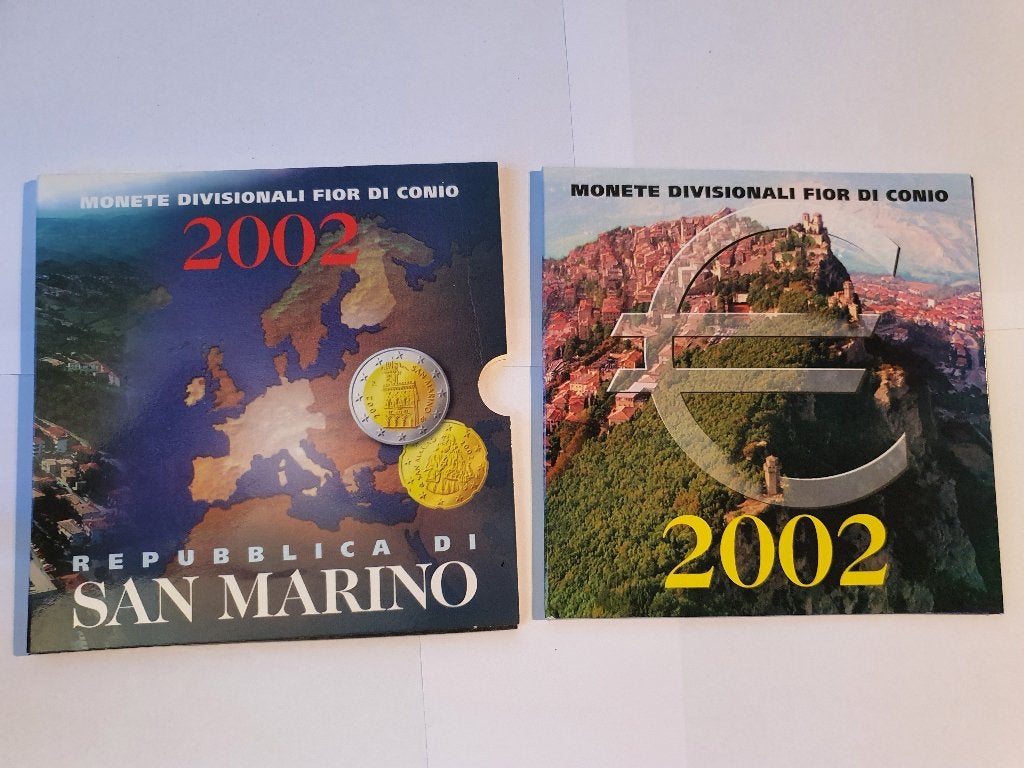 Euro koersmuntset San Marino 2002, Postzegels en Munten, Munten | Europa | Euromunten, Ophalen of Verzenden, San Marino, Overige waardes