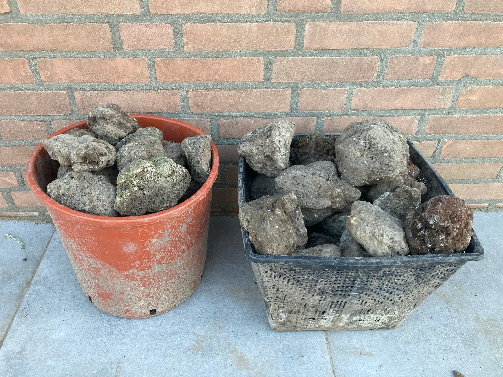 Lava stenen voor tuin of vijver, Ophalen, Gebruikt, Kei, Lava