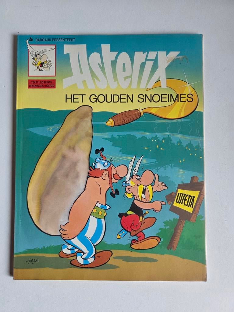 Asterix: Het Gouden Snoeimes - Klassiek Stripboek, Boeken, Eén stripboek, Ophalen of Verzenden, Gelezen, Goscinny en Uderzo