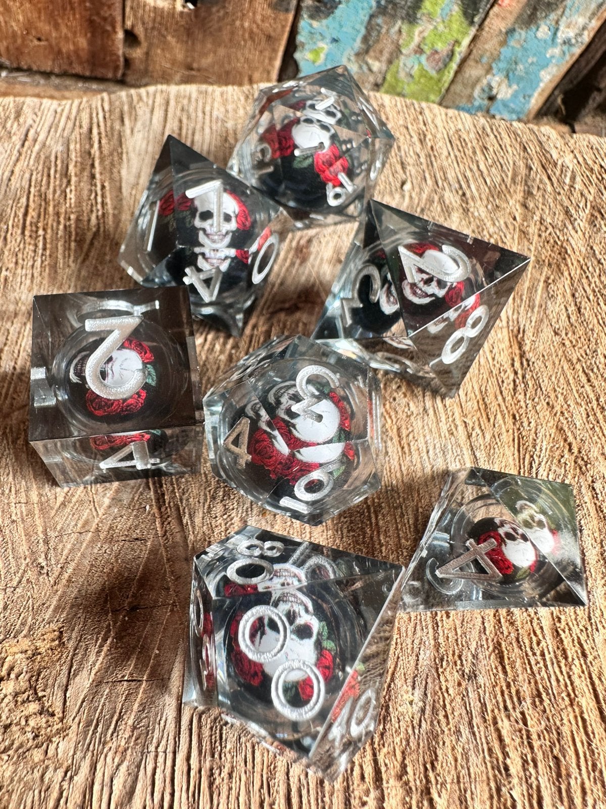DND dice / Skull / Doodshoofd / D&D / RPG / nieuw, Ophalen of Verzenden, Nieuw