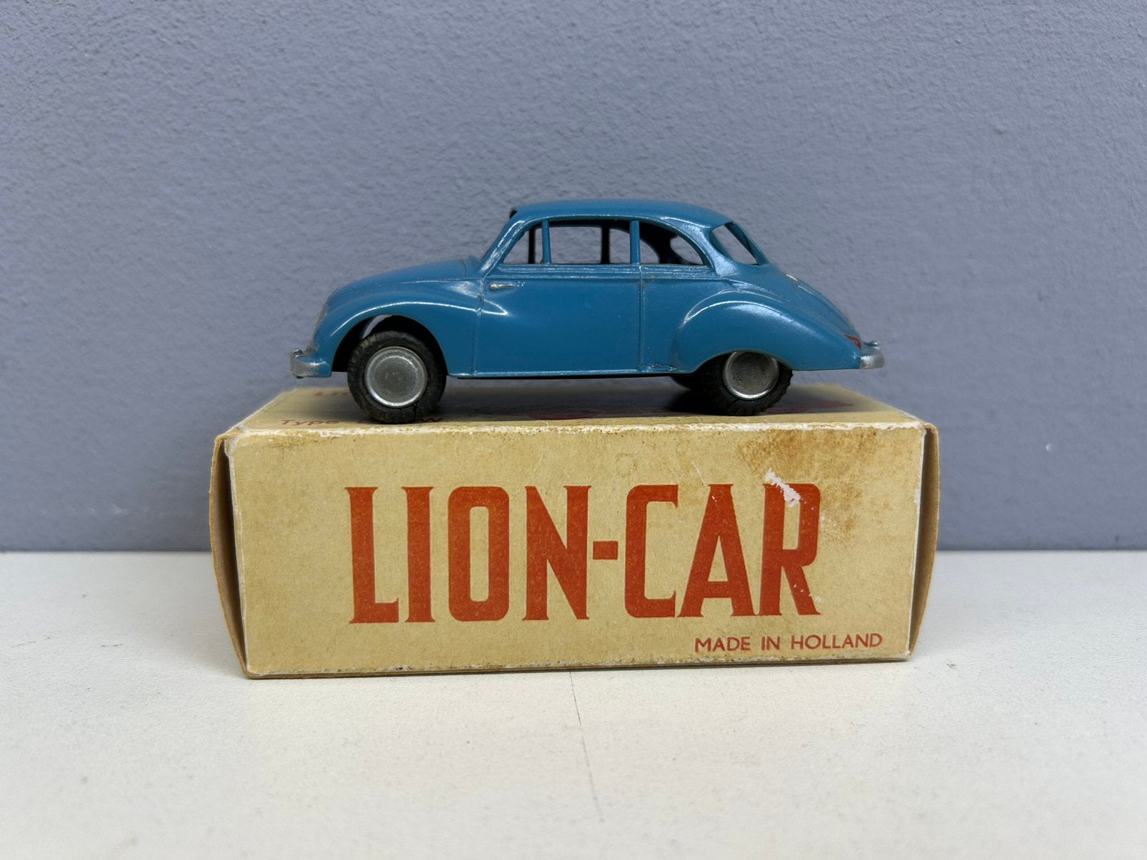 Lion toys car DKW Auto Union blauw near mint, Ophalen of Verzenden, Zo goed als nieuw, Auto, Lion Toys