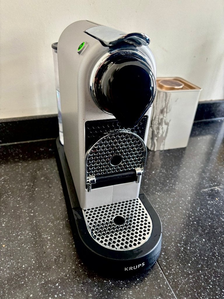 Krups Nespresso Citiz XN741B Zilver, Witgoed en Apparatuur, Ophalen, Gebruikt, 10 kopjes of meer, Koffiemachine