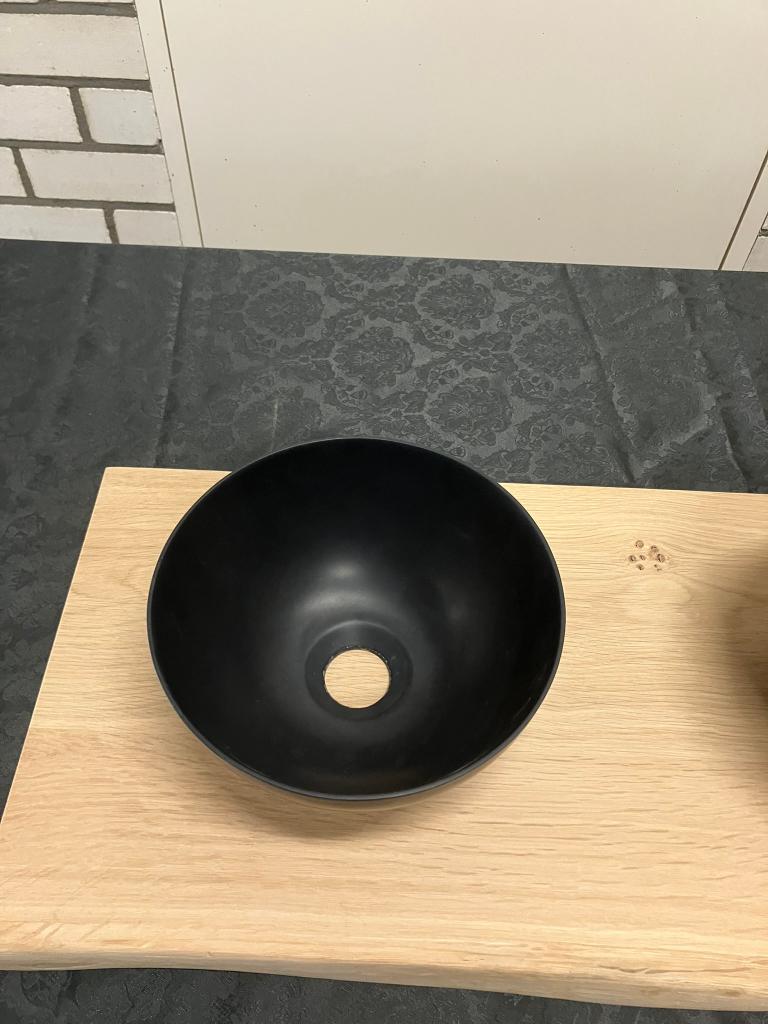 waskom toilet  Luca design rond antraciet mat, Ophalen of Verzenden, Nieuw, Wastafel