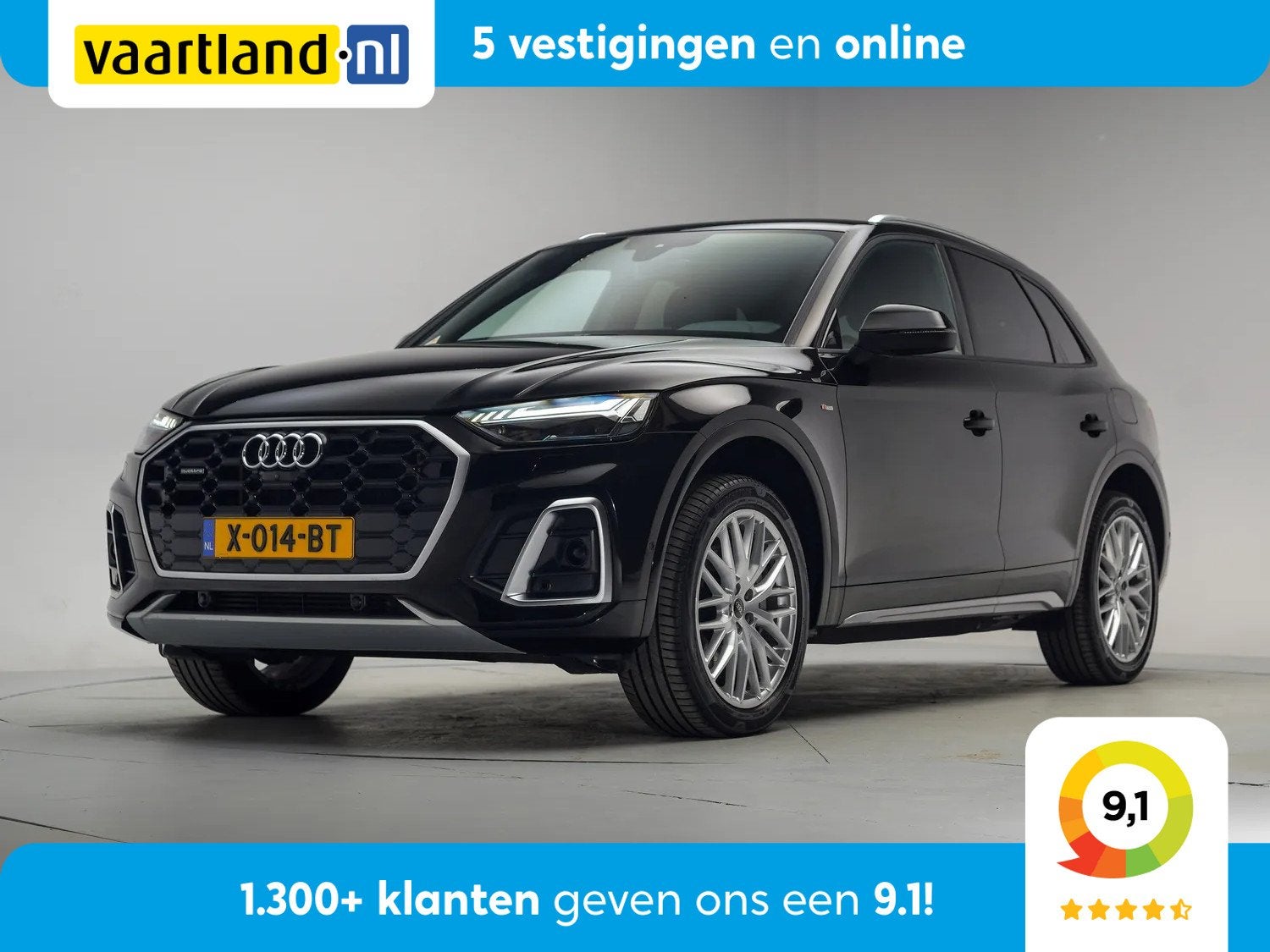Audi Q5 50 TFSI e S edition Competition [ Leder B&O Apple/An, Auto's, Automaat, Gebruikt, Parkeerassistent, 4 cilinders
