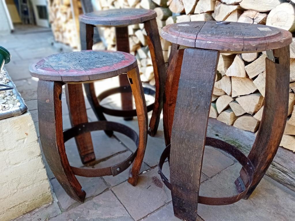 Barkruk en/of bijzettafel, Ophalen of Verzenden, Hout
