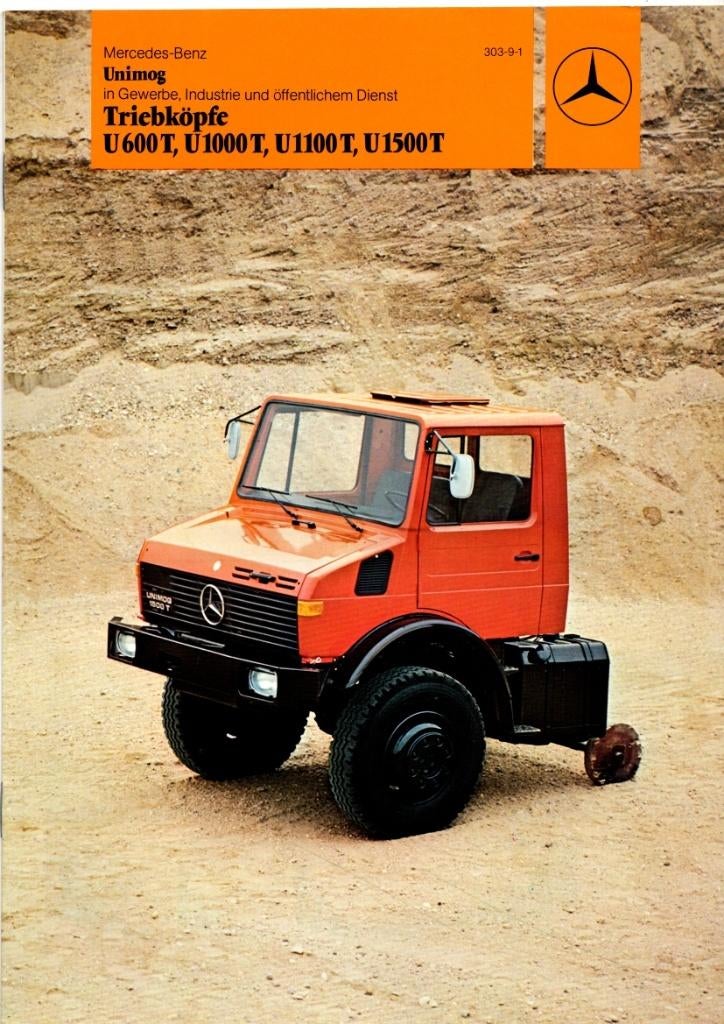 Mercedes Unimog brochures 100+ originele folders, Verzenden, Zo goed als nieuw, Mercedes