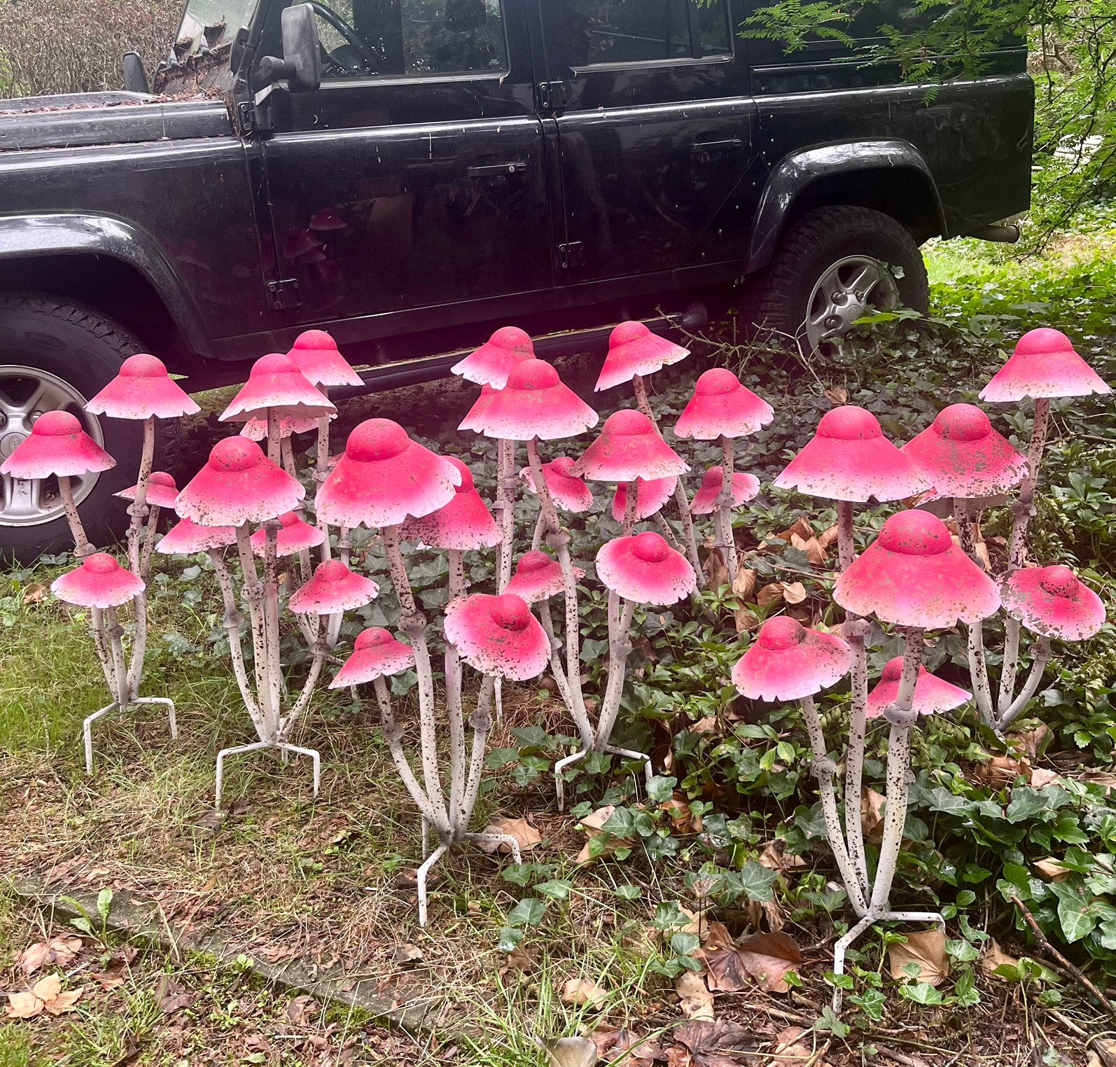 * Brocante Paddestoel Antiek decoraties Potten Tuinbeelden, Ophalen