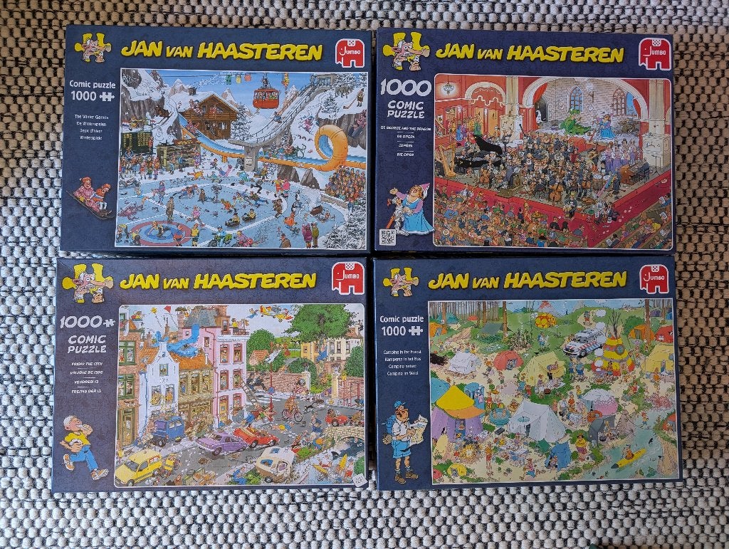 Jan van Haasteren puzzels, Hobby en Vrije tijd, Denksport en Puzzels, Ophalen of Verzenden, 500 t/m 1500 stukjes, Gebruikt, Legpuzzel