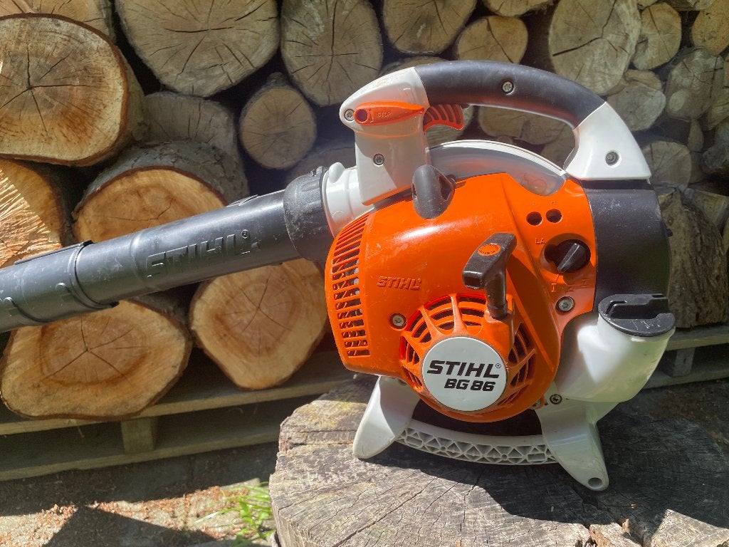 Nette Stihl BG 86 Bladblazer, Tuin en Terras, Bladblazers, Benzine, Gebruikt, Handgedragen, Ophalen of Verzenden