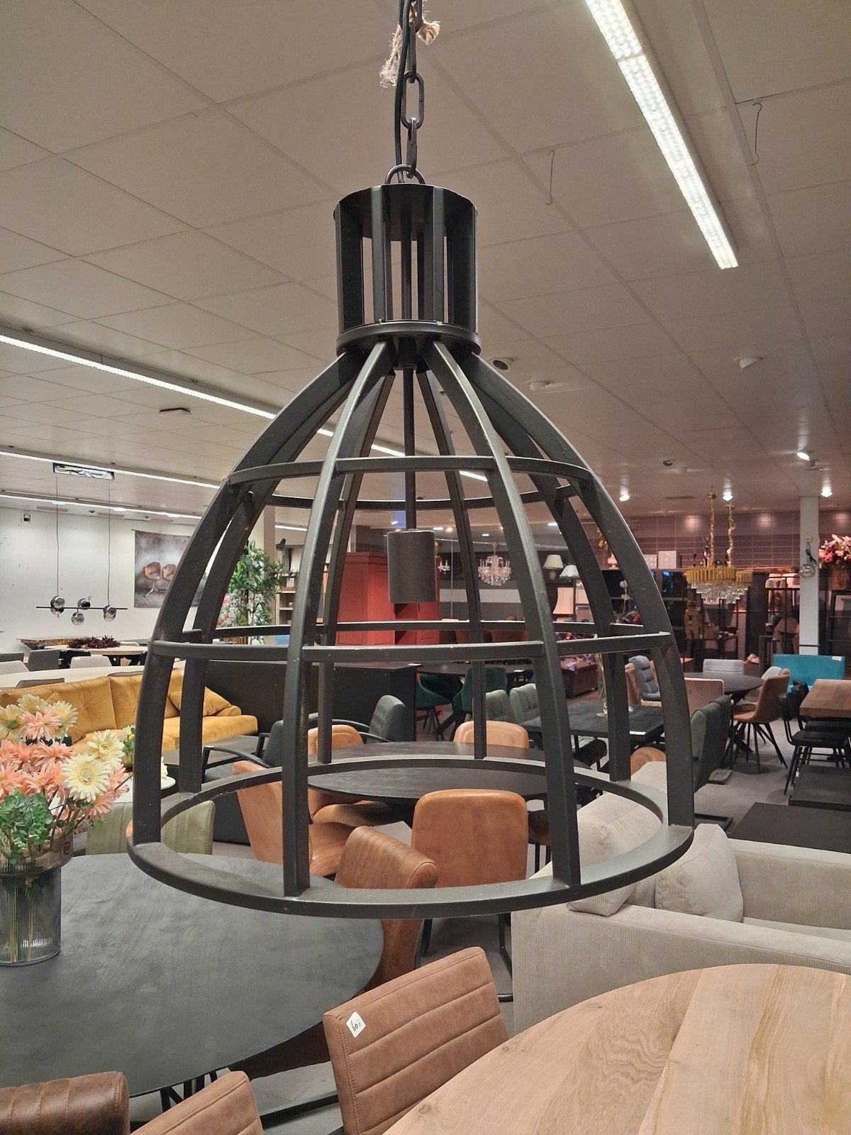 nieuwe industriële hanglamp metaal €70, Ophalen, ., Nieuw, E27 (groot)