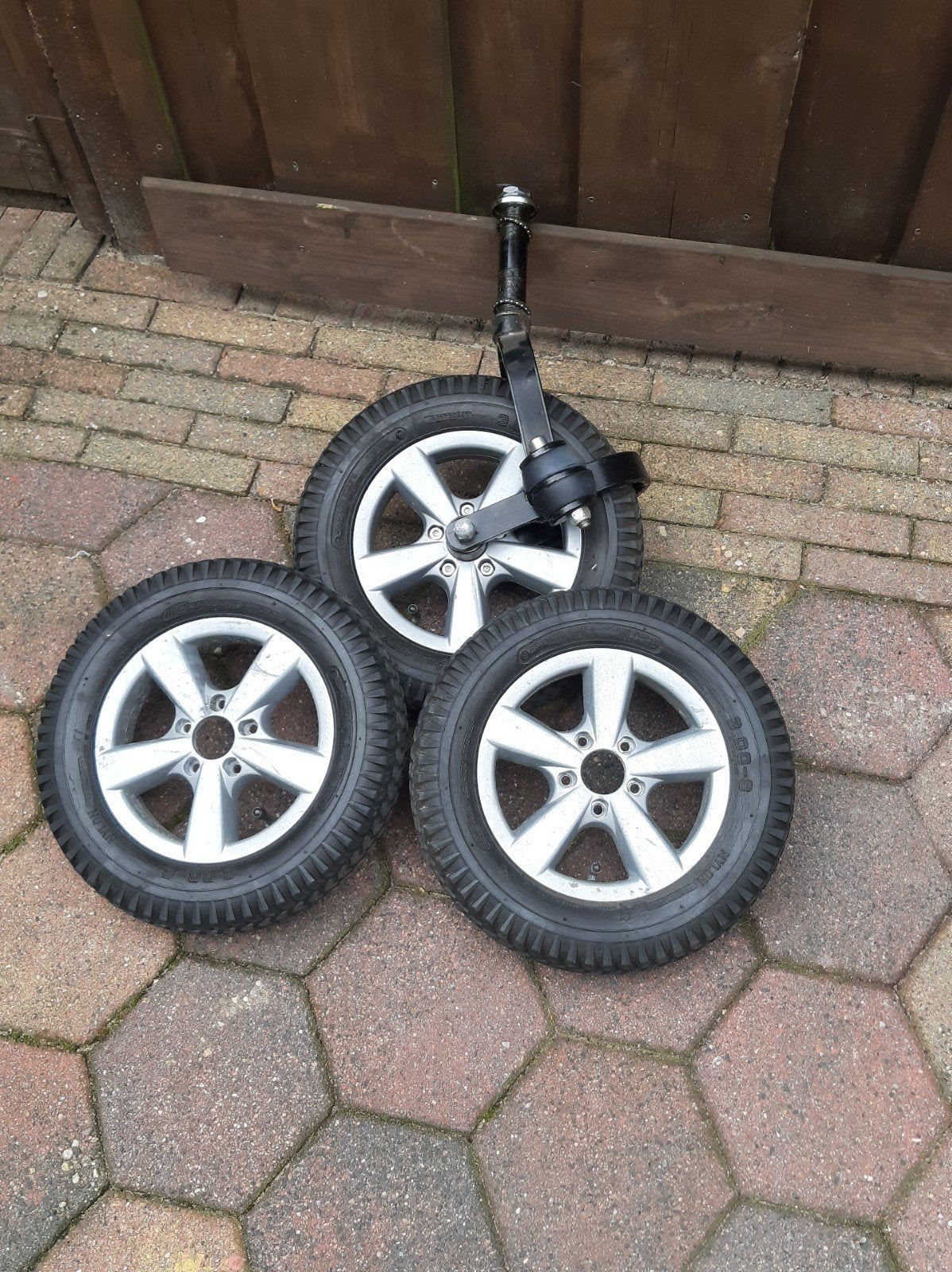 zgan wielenset scootmobiel indego schokdempers., Ophalen, Gebruikt, Overige typen, Overige merken