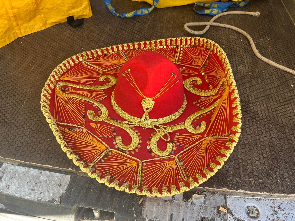 Sombrero Mexico handgemaakt, Ophalen of Verzenden, Zo goed als nieuw, Hoed