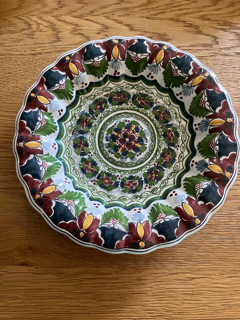 Makkums aardewerk bord, handgeschilderd, Ophalen of Verzenden