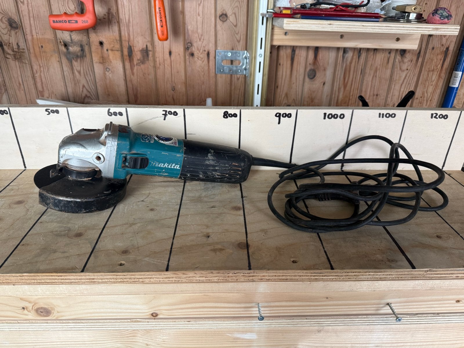 Krachtige Makita Haakse Slijptol GA5040C - 1400W, Doe-het-zelf en Verbouw, Ophalen of Verzenden, Gebruikt, 1000 watt of meer, Haakse handslijpmachine