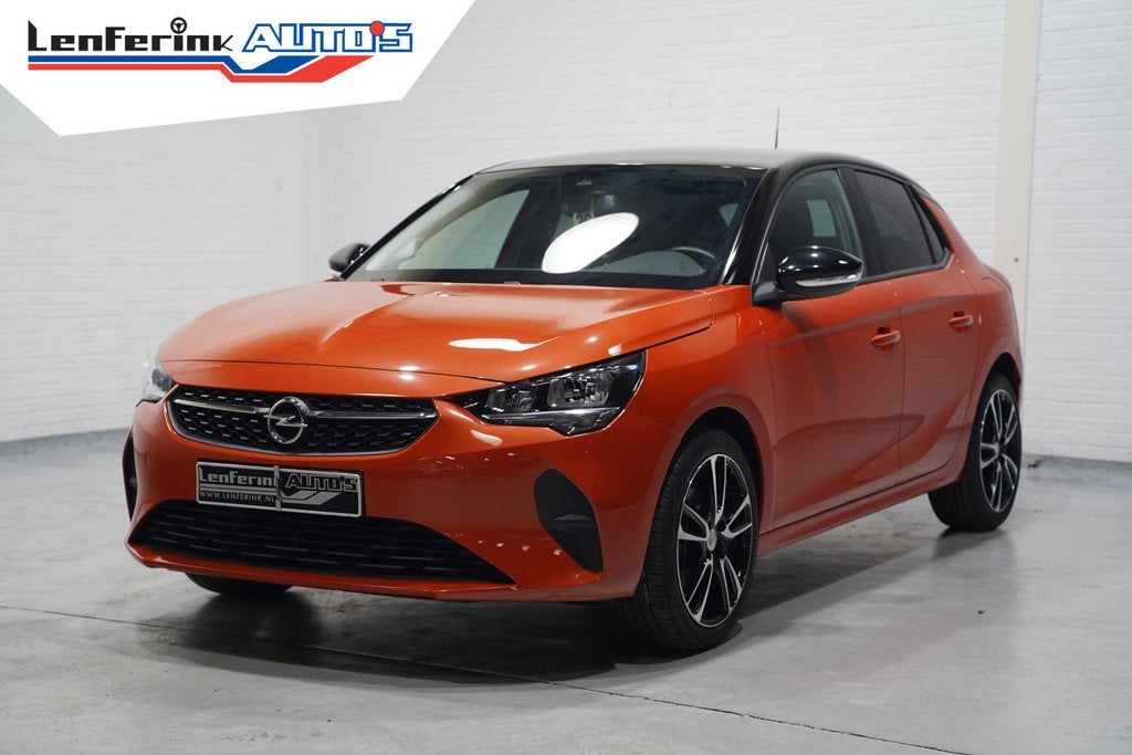 Opel Corsa 1.2 100 pk Black&Orange Edition Airco, Dak Zwart, Auto's, Opel, Gebruikt, 49 €/maand, 102 pk, Handgeschakeld