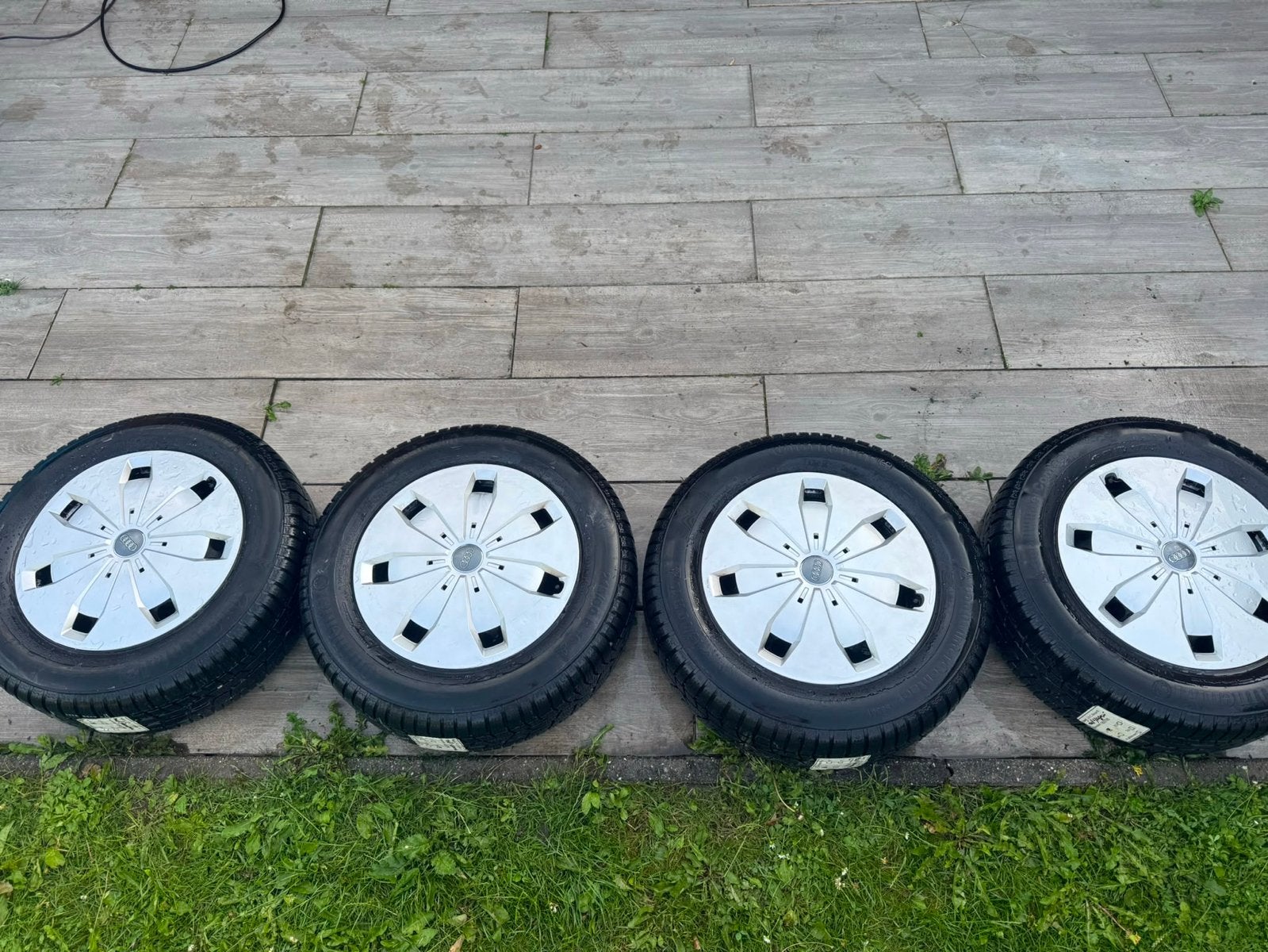 Continental banden & vlegen  215/60 R16 OEM Audi, Ophalen, 16 inch, Banden en Velgen, Winterbanden