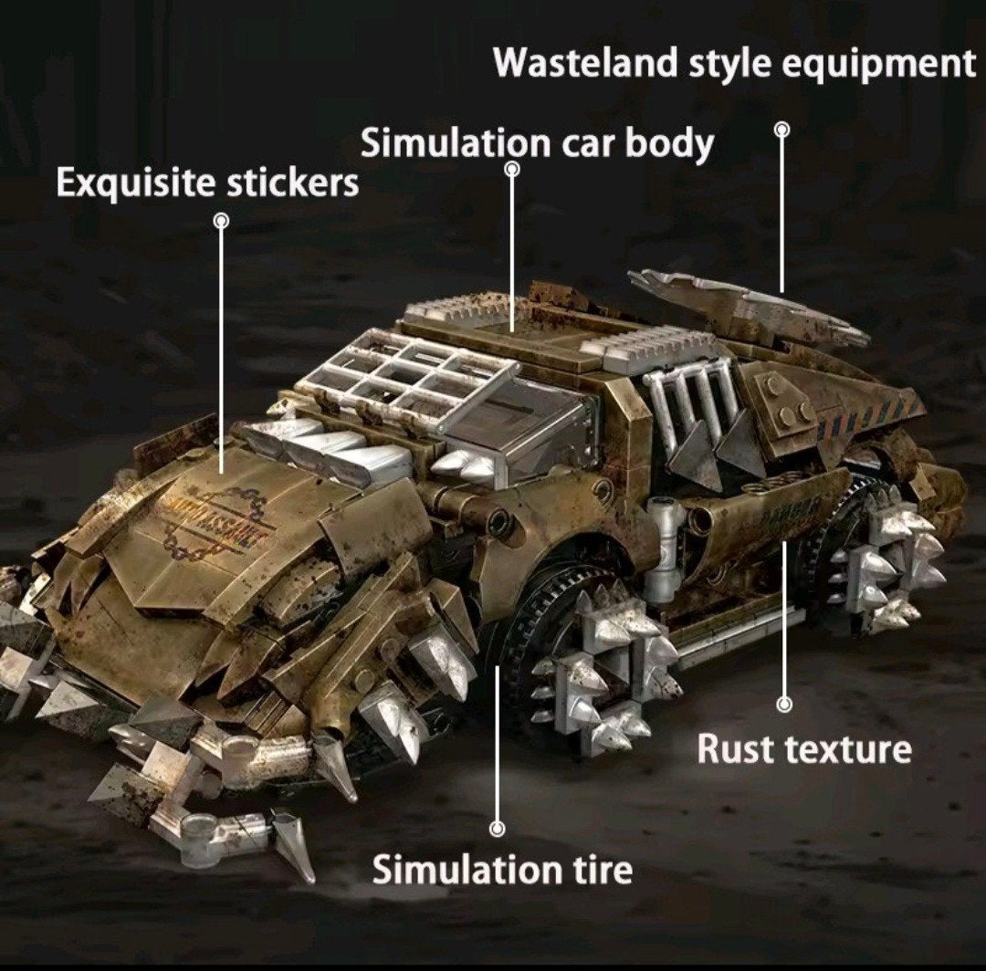 Technische wasteland rusty buggy MOC, Ophalen of Verzenden, Nieuw