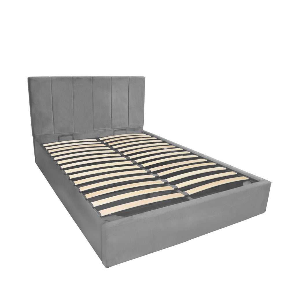 Dubai opbergbed 2-persoons - Lichtgrijs, Huis en Inrichting, Niet ingevuld, Niet ingevuld, Niet ingevuld