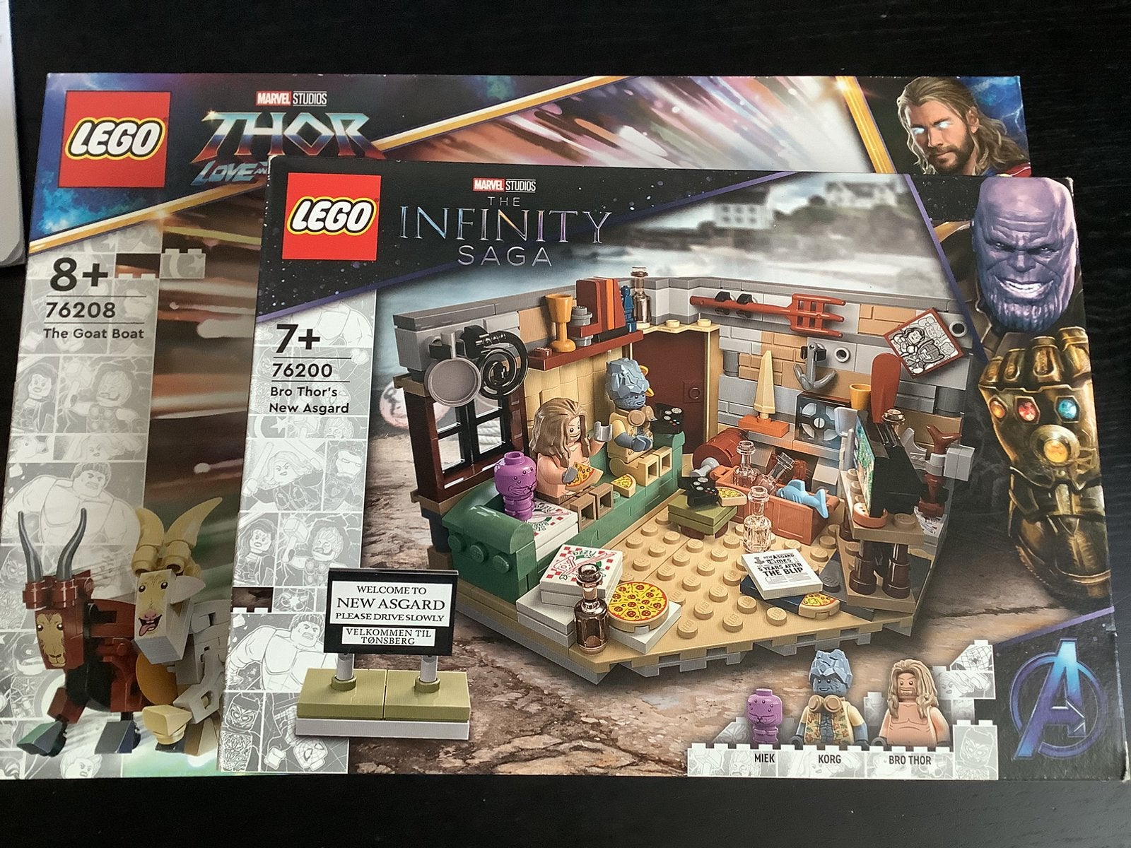 Lego Marvel Thor 76200 + 76208 samen voor €60 nieuw in doos, Verzenden, Marvel, Nieuw, Complete set