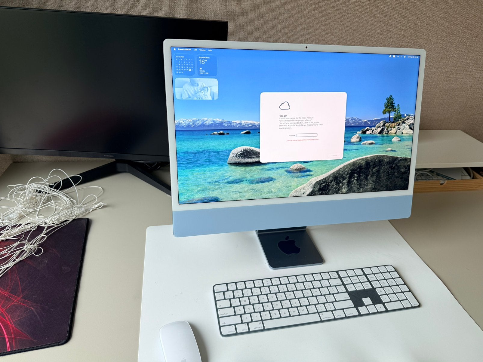 Apple iMac 24” 2023 – 16GB, 250GB + accessoires, Computers en Software, Ophalen of Verzenden, Zo goed als nieuw, IMac