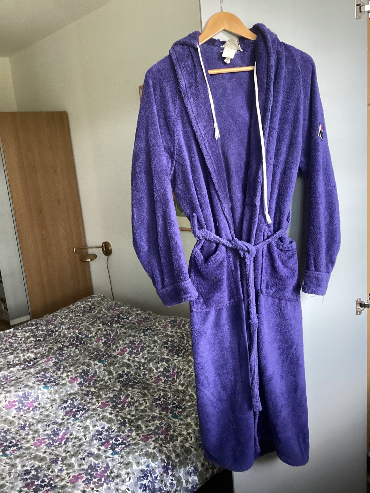 Badstof badjas merk Kleim maat L, Kleding | Dames, Ophalen, Zo goed als nieuw, Blauw