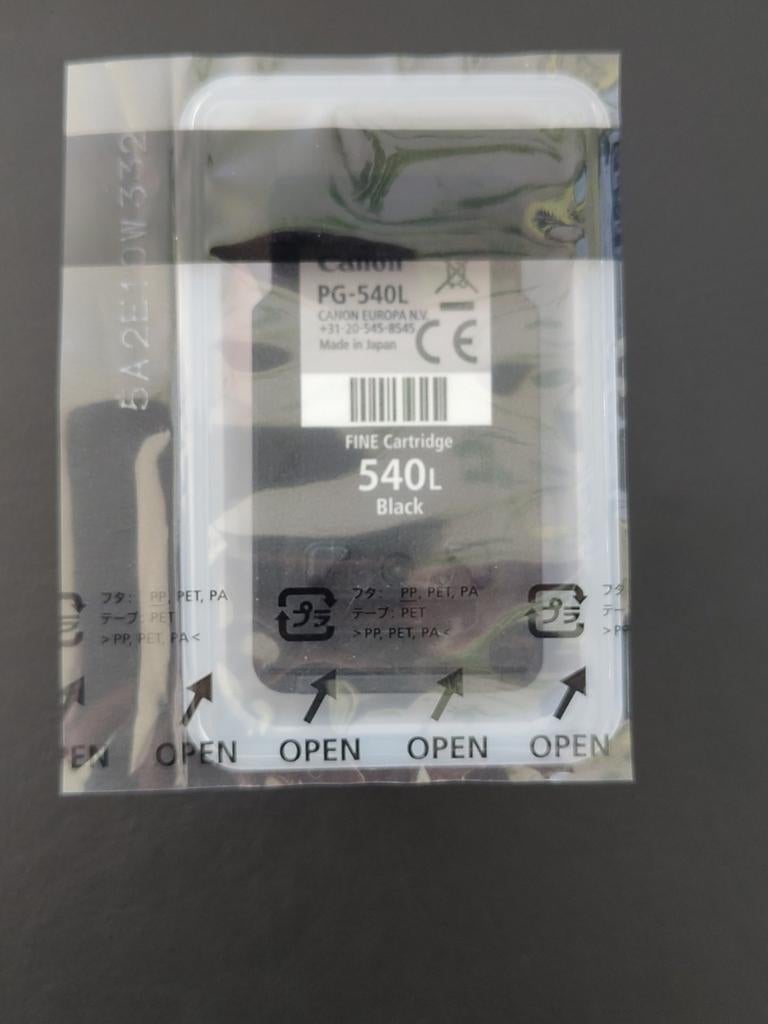 Nieuw Canon PG-540L Zwart Inktpatroon, Computers en Software, Printerbenodigdheden, Ophalen of Verzenden, Nieuw, Cartridge, Canon